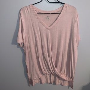 Calvin Klein v-neck wrap shirt